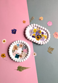 Pressed Wildflowers Eco-Resin Bubble Dish Workshop