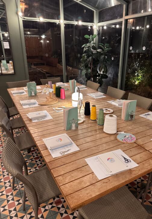 Pretty Bow Sip and Stitch Embroidery Workshop