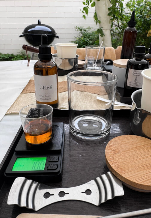 Private Couples Garden Candle Making Experience