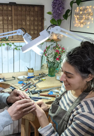 Private Wedding Ring Making Workshop for Couples