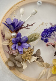 Qixi Embroidery Floral Hoop Workshop