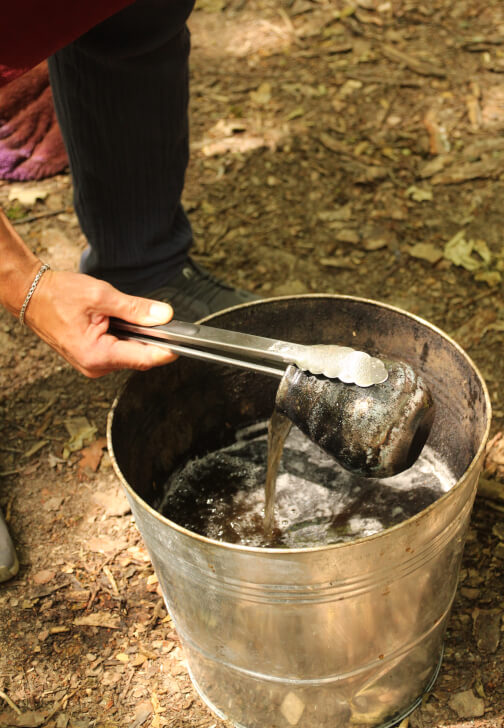 Raku Pottery Workshop in the Woods