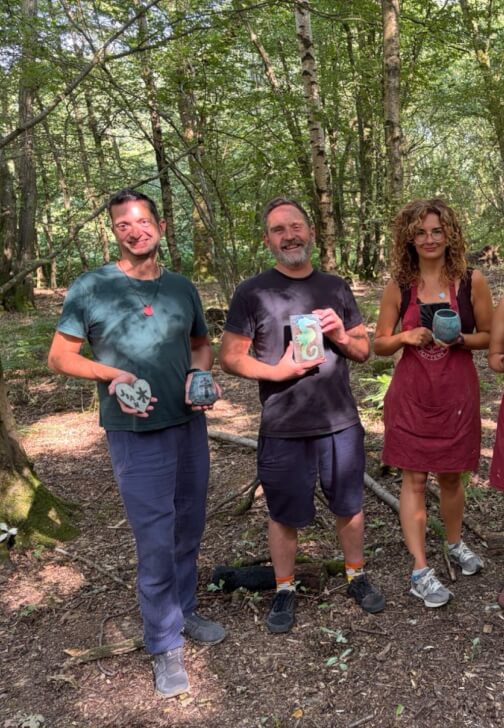 Raku Pottery Workshop in the Woods