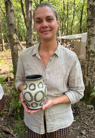 Raku Pottery Workshop in the Woods