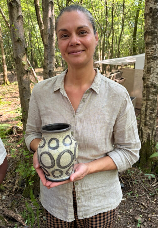 Raku Pottery Workshop in the Woods