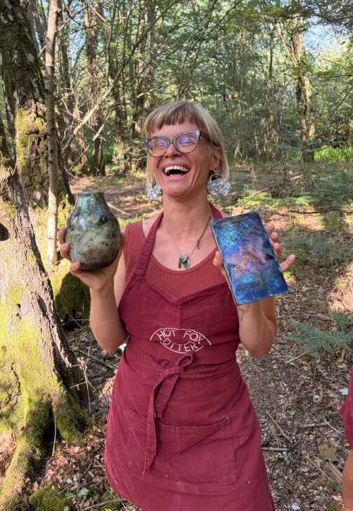 Raku Pottery Workshop in the Woods