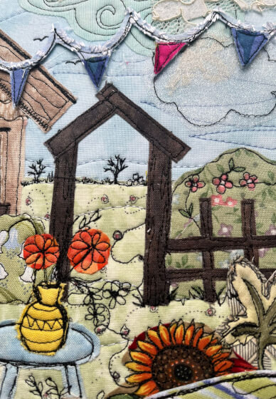 Raw Edge Applique Lamp Shade Workshop