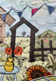 Raw Edge Applique Lamp Shade Workshop