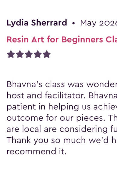 Resin Art for Beginners Class
