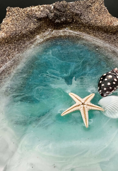 Resin Ocean Shell Art Class