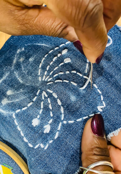 Sashiko-Inspired Visible Mending Workshop for Beginners