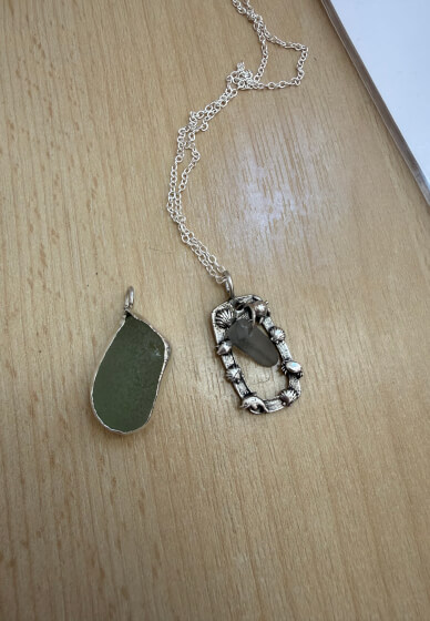 Sea Glass in Silver Jewellery Workshop
