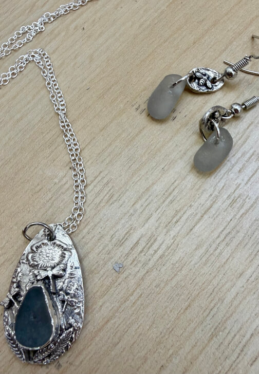 Sea Glass in Silver Jewellery Workshop