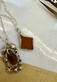 Sea Glass in Silver Jewellery Workshop