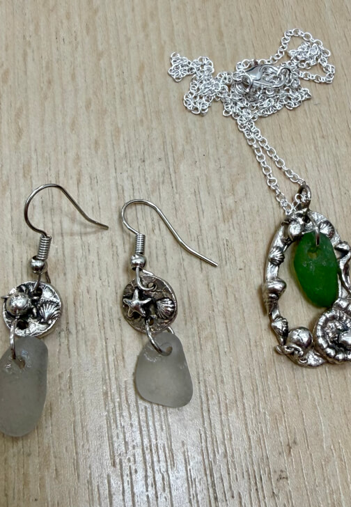 Sea Glass in Silver Jewellery Workshop