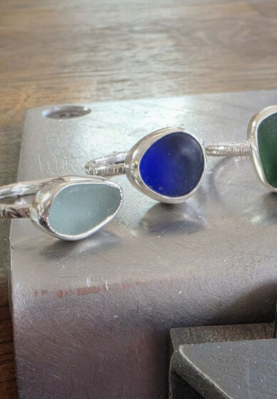 Sea Glass Silver Ring Workshop