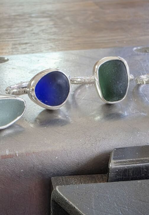 Sea Glass Silver Ring Workshop