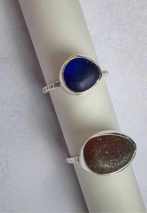Sea Glass Silver Ring Workshop