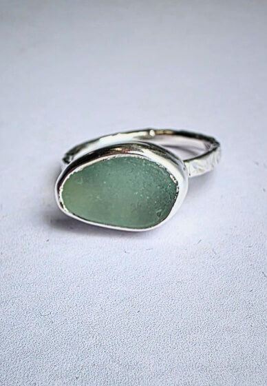 Sea Glass Silver Ring Workshop