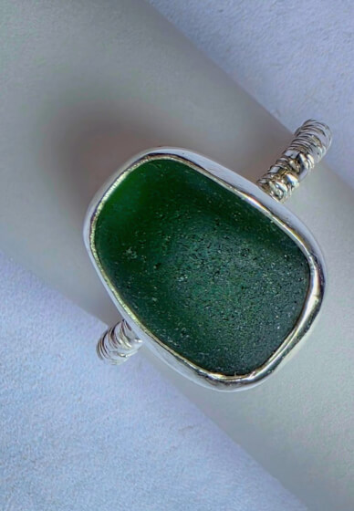 Sea Glass Silver Ring Workshop