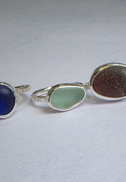 Sea Glass Silver Ring Workshop