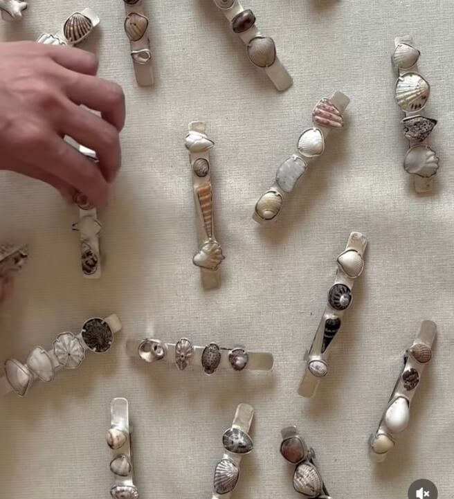 Sea Shell Hair Clips DIY