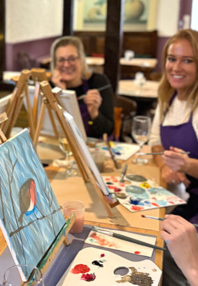 Secret Beach Paint and Sip Experience