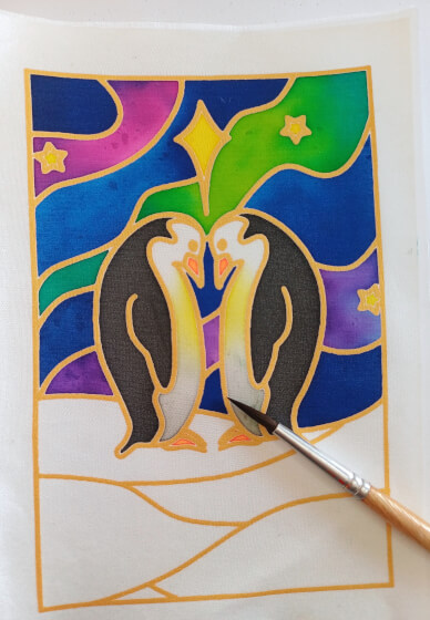 Silk Painting Class - Christmas Cards
