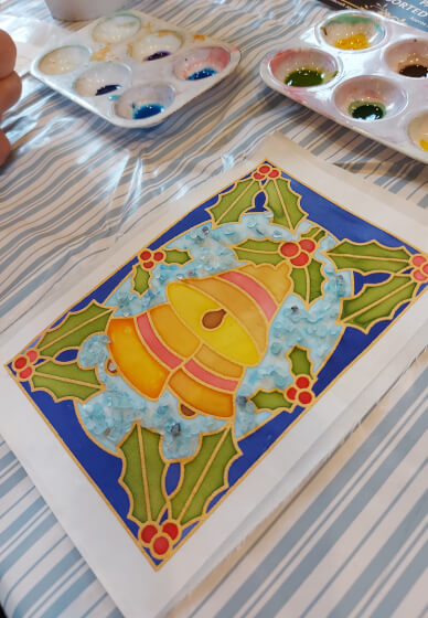 Silk Painting Class - Christmas Cards
