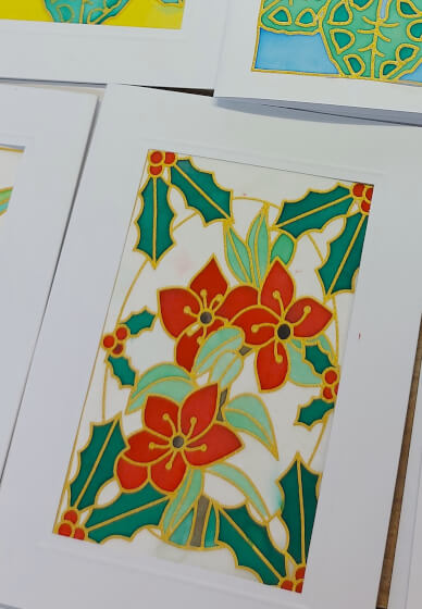Silk Painting Class - Christmas Cards