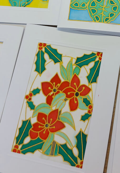 Silk Painting Class - Christmas Cards