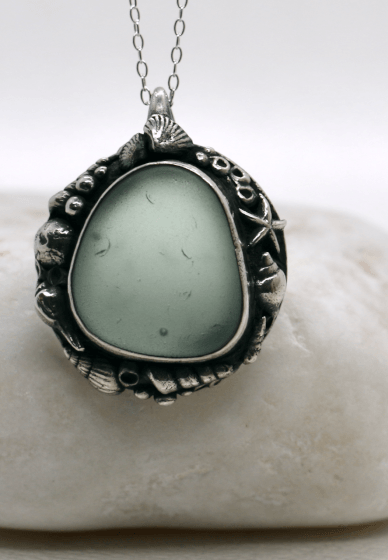 Silver and Seaglass Rockpool Pendant Workshop