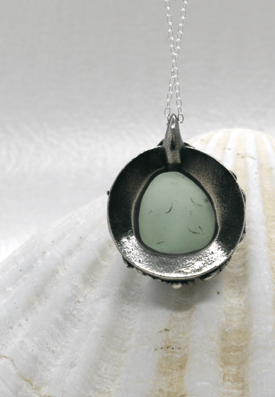 Silver and Seaglass Rockpool Pendant Workshop