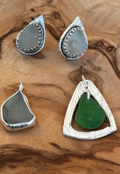 Silver Clay and Sea Glass Jewellery Workshop