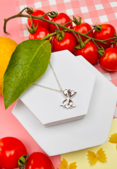 Silver Clay Farfalle Pasta Pendant Workshop