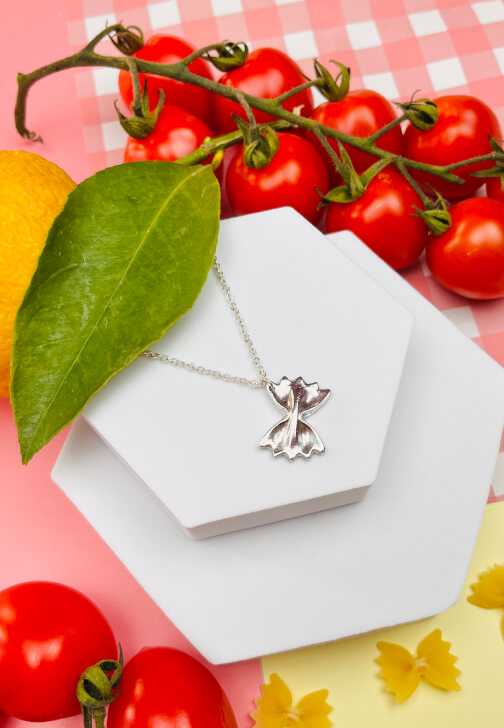 Silver Clay Farfalle Pasta Pendant Workshop
