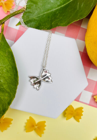 Silver Clay Farfalle Pasta Pendant Workshop