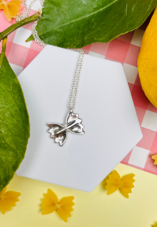 Silver Clay Farfalle Pasta Pendant Workshop