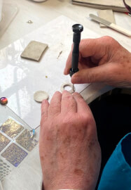 Silver Clay Jewellery Making Class with Precious Stone Inlay