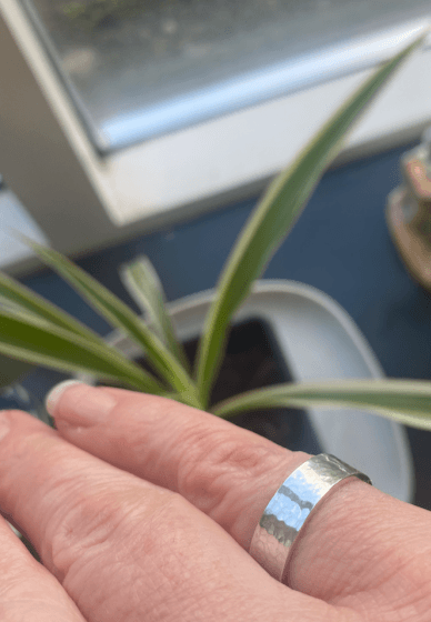 Silver Hammered Ring Making Workshop