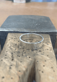 Silver Hammered Ring Making Workshop