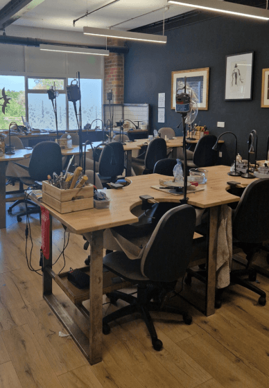 Silver Hammered Ring Making Workshop