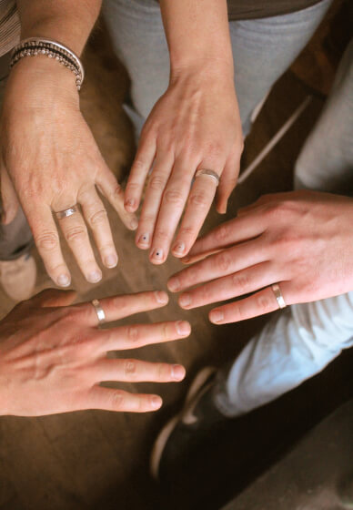 Silver Hammered Ring Workshop