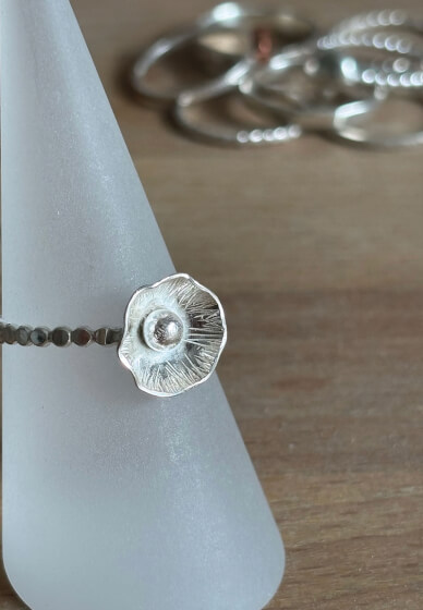 Silver Stacking Rings Workshop in Lincolnshire