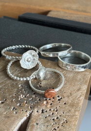 Silver Stacking Rings Workshop in Rutland