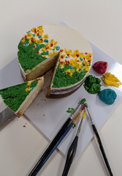 Sip and Cake: Cake Painting Experience