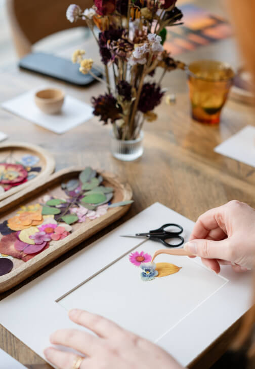 Sip and Create Workshop: Pressed Flower Sunsets by the Thames