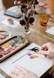 Sip and Create Workshop: Pressed Flower Sunsets by the Thames