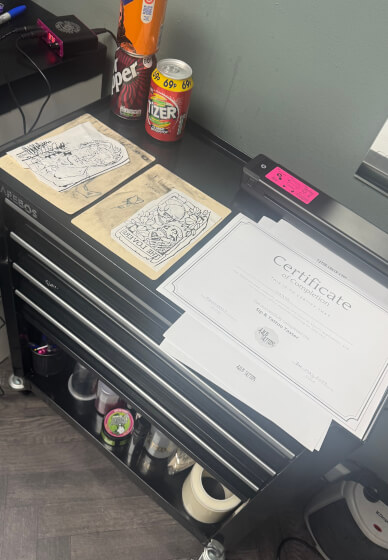 Sip and Ink Tattoo Workshop