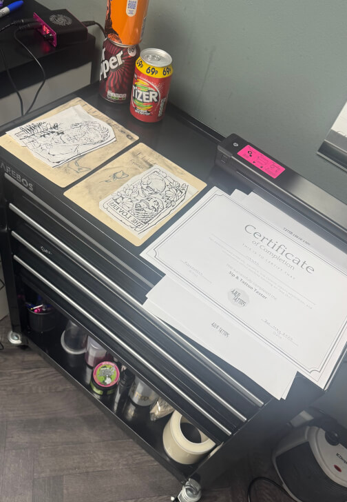 Sip and Ink Tattoo Workshop